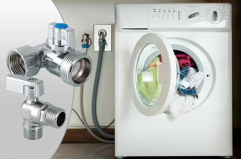 Кран для подключения стиральной машины к водопроводу: особенности запорной арматуры