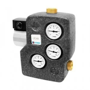 Смесительный узел ESBE LTC 141 (t 55C) 1", до 75кВт с насосом и датчиками в изоляции / Термостатический трехходовой клапан DN25 для защиты ТТ котла