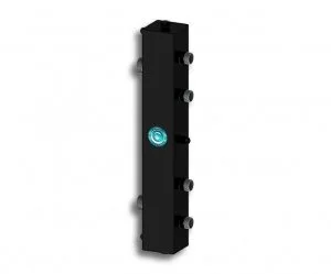 Гидрострелка Север 100К2 (100 кВт, 2 контура) 1 1/2"x1" нар.р., квадратный профиль / Гидравлический разделитель для котла, коллектора отопления