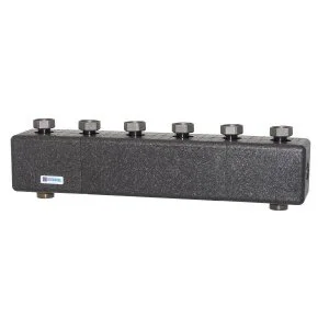 Гидрострелка совмещенная с коллектором на 3 контура 1 1/2" (70 кВт) в изоляции ESBE GMA531 для системы отопления: подключение котла, насосных групп