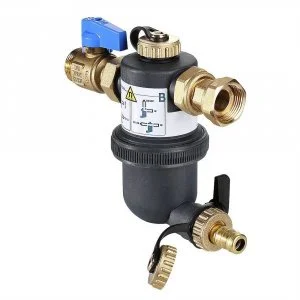 Фильтр-дешламатор магнитный 3/4" вн.р. (ДУ 20) промывной VALTEC для очистки воды 800 мкм сетчатый с магнитом / Шламоуловитель магистральный