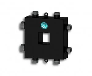 Распределительный коллектор с гидрострелкой Север Компакт (3 контура) до 50 кВт, 1 1/4" x 1" для системы отопления, универсальный