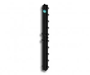 Универсальный распределительный коллектор Север KV5 (5 контуров) до 70 кВт, 1 1/4" x 1" для котла отопления и насосных групп, квадратный профиль