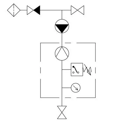 Схема подключения насосного оборудования с блоком автоматики