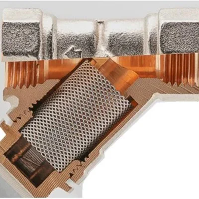 Конструкция углового сетчатого фильтра