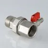 ᐉ Сгон-отсекатель 1" вн.-нар. VALTEC с дренажным краном и накидной гайкой / Американка ДУ 25 для подключения расширительного бака отопления и ГВС VT.537.N.06 ✅ фото | VALTEC ⭐ Pro-Greem