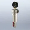 ᐉ Фильтр самоочищающийся промывной 1/2" ВР VALTEC с манометром и сливным краном / Каскадный грязевик ДУ15 для грубой очистки воды с 2-я сетками VT.389.N.04 ✅ фото | VALTEC ⭐ Pro-Greem