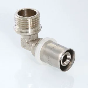 ᐉ Угольник 32 мм х 1" нар. р. VALTEC переходной на резьбовое соединение для подключения труб из сшитого полиэтилена и металлопластика 32 (3,0) ✔️ фото | ⏩ Pro-Greem