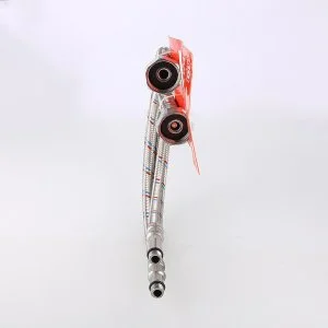 ᐉ Гибкая подводка для смесителя (2 шт по 40 см) 1/2"xM10 гайка-штуцер VALTEC / Комплект шлангов для подключения холодной и горячей воды к сантехнике ✔️ фото | ⏩ Pro-Greem