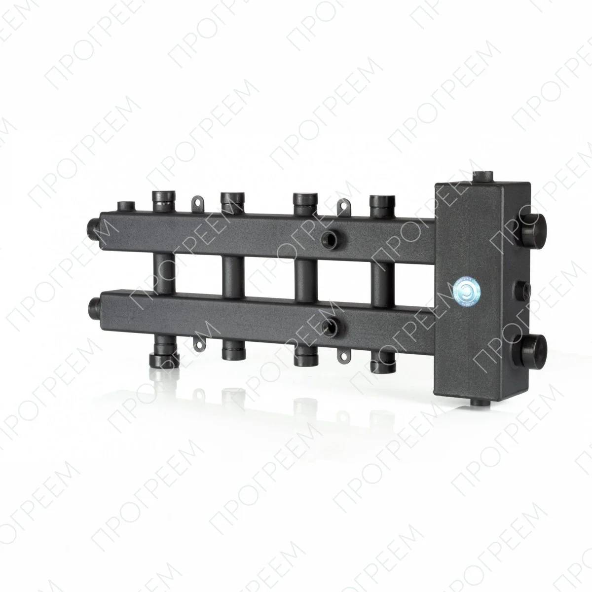 ᐉ Распределительный коллектор с гидрострелкой Север М5 (5 контуров) до 70 кВт, 1 1/4" x 1" для котла отопления, насосных групп (квадратный профиль) 1925011 ✅ фото | Север ⭐ Pro-Greem