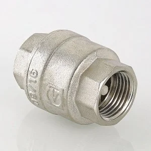 ᐉ Обратный клапан пружинный 3/4" VALTEC VT.161.N.05 латунный с нейлоновым золотником / Отсекающая арматура на трубу ДУ 20 для водоснабжения ✔️ фото | ⏩ Pro-Greem