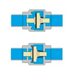 ᐉ Обратный клапан пружинный 1 1/2" с латунным золотником VALTEC VT.151.N.08 / Отсекающая арматура на трубу ДУ40 для защиты от обратного потока воды ✔️ фото | ⏩ Pro-Greem