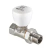 Клапан радиаторный прямой 3/4" вн.-нар. Kvs 1-5,2 VALTEC ручной / Компактный регулирующий вентиль ДУ 20 для радиатора отопления с полусгоном