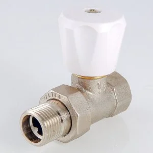 ᐉ Клапан радиаторный прямой 1/2" вн.-нар. Kvs 0,4-1,8 VALTEC ручной / Компактный регулирующий вентиль ДУ 15 для радиатора отопления, VT.008.LN.04 ✔️ фото | ⏩ Pro-Greem