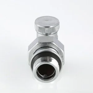 ᐉ Клапан настроечный радиаторный 1/2" x 3/4" Евроконус угловой VALTEC / Регулирующий вентиль с полусгоном на обратку для подключения радиатора ✔️ фото | ⏩ Pro-Greem
