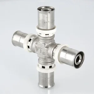 ᐉ Крестовина 16 мм для труб из сшитого полиэтилена и металлопластиковых 16(2,0) VALTEC равнопроходная / Пресс-фитинг для соединения трубопровода ✔️ фото | ⏩ Pro-Greem