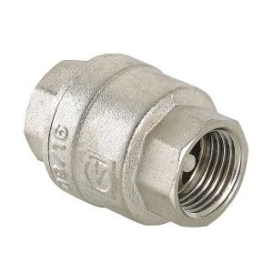 ᐉ Обратный клапан пружинный 1" VALTEC VT.161.N.06 латунный с нейлоновым золотником / Отсекающая арматура на трубу ДУ 25 для водоснабжения ✔️ фото | ⏩ Pro-Greem