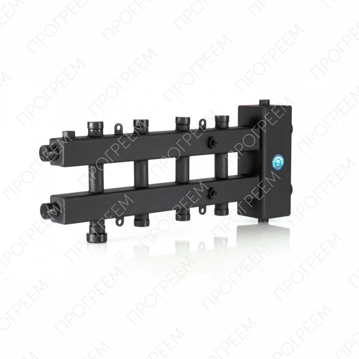 ᐉ Распределительный коллектор с гидрострелкой Север М5 (5 контуров) до 70 кВт, 1 1/4" x 1" для котла отопления, насосных групп (квадратный профиль) 1925011 ✅ фото | Север ⭐ Pro-Greem