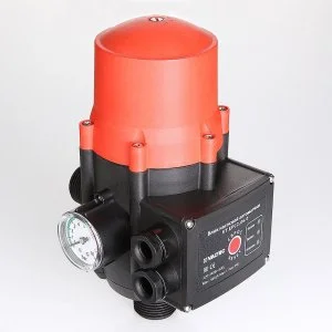 ᐉ Блок автоматики насоса с реле давления 1,5-3 бар VALTEC 220В + манометр / Контроллер управления для защиты насосной станции от сухого хода ✔️ фото | ⏩ Pro-Greem