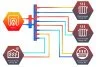 ᐉ Распределительный коллектор с гидрострелкой Север R-V4 (4 контура) до 70 кВт, 1 1/4" x 1" для котла отопления и насосных групп, круглый профиль 1945013 ✅ фото | Север ⭐ Pro-Greem