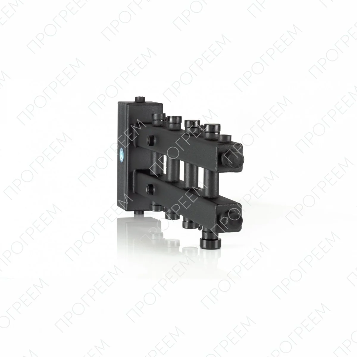 ᐉ Распределительный коллектор с гидрострелкой Север М5 (5 контуров) до 70 кВт, 1 1/4" x 1" для котла отопления, насосных групп (квадратный профиль) 1925011 ✅ фото | Север ⭐ Pro-Greem