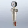 ᐉ Фильтр самоочищающийся промывной 3/4" ВР VALTEC с манометром и сливным краном / Каскадный грязевик ДУ20 для грубой очистки воды с 2-я сетками VT.389.N.05 ✅ фото | VALTEC ⭐ Pro-Greem