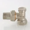 ᐉ Клапан настроечный радиаторный 1/2" вн-нар VALTEC угловой / Регулирующий вентиль на обратку для подключения радиатора отопления с полусгоном VT.019.N.04 ✅ фото | VALTEC ⭐ Pro-Greem