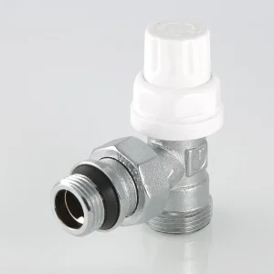 ᐉ Клапан термостатический угловой радиаторный 1/2"x3/4" Евроконус VALTEC / Регулирующий кран для подключения радиатора отопления с полусгоном ✔️ фото | ⏩ Pro-Greem