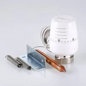 ᐉ Термоголовка 20-60 C М30x1,5 VALTEC жидкостная, с выносным накладным датчиком / Термостатическая головка на насосно-смесительный узел теплого пола ✔️ фото | ⏩ Pro-Greem