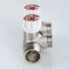 ᐉ Коллектор латунный 1" x 4 выхода 3/4" (евроконус) с регулирующими вентилями VALTEC / Распределительная гребенка на 4 контура для водоснабжения VTc.570.NE.0604 ✅ фото | VALTEC ⭐ Pro-Greem