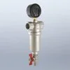 ᐉ Фильтр самоочищающийся промывной 1/2" ВР VALTEC с манометром и сливным краном / Каскадный грязевик ДУ15 для грубой очистки воды с 2-я сетками VT.389.N.04 ✅ фото | VALTEC ⭐ Pro-Greem