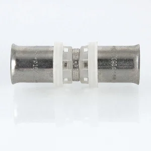 ᐉ Пресс-фитинг 26х16 мм прямой VALTEC для труб из сшитого полиэтилена и металлопластика 26(3,0) и 16(2,0) / Латунный соединительный элемент ✔️ фото | ⏩ Pro-Greem