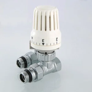ᐉ Комплект терморегулирующий прямой 1/2"x1/2" VALTEC с жидкостная термоголовкой для подключения радиатора отопления ✔️ фото | ⏩ Pro-Greem
