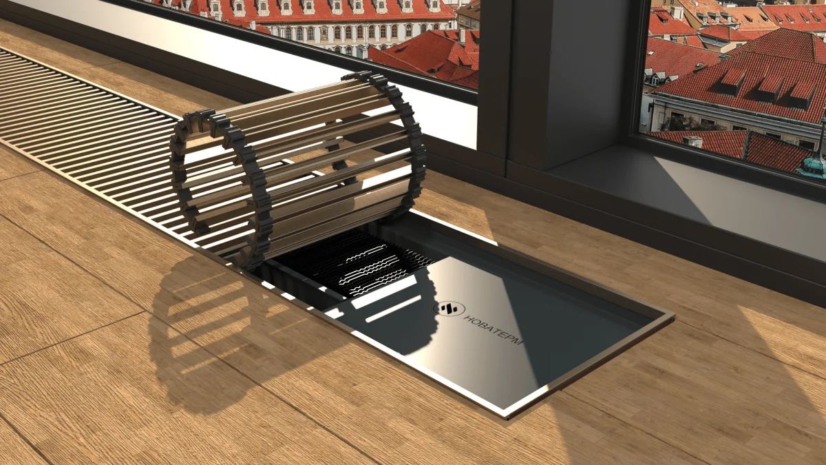 ᐉ Внутрипольный конвектор Новатерм НТ-В 07-30-390 НТ-В-075/30/390 ✅ фото | Новатерм ⭐ Pro-Greem