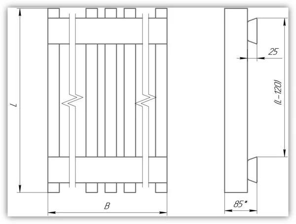 ᐉ Радиатор стальной трубчатый Новатерм Р3060-2000-В4-1-9005-НЦ [4 секции] ✔️ фото | ⏩ Pro-Greem