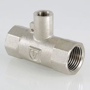 ᐉ Тройник 1/2" х M10 х 1/2" вн.р. VALTEC для погружного термодатчика / Латунный фитинг для подключения датчика температуры счетчика отопления квартиры ✔️ фото | ⏩ Pro-Greem