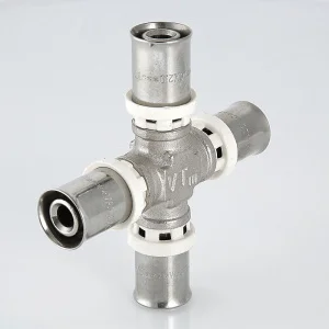 ᐉ Крестовина 16 мм для труб из сшитого полиэтилена и металлопластиковых 16(2,0) VALTEC равнопроходная / Пресс-фитинг для соединения трубопровода ✔️ фото | ⏩ Pro-Greem