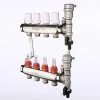 ᐉ Коллектор 10 выходов 3/4" НЕРЖ с регул. клапанами, расходомерами VALTEC 90 С, 9 бар, 1" / Распределительная гребенка для теплого пола, радиаторов VTc.589.EMNX.0610 ✅ фото | VALTEC ⭐ Pro-Greem