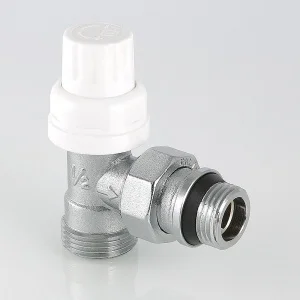 ᐉ Клапан термостатический угловой радиаторный 1/2"x3/4" Евроконус VALTEC / Регулирующий кран для подключения радиатора отопления с полусгоном ✔️ фото | ⏩ Pro-Greem