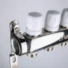 ᐉ Коллектор НЕРЖ 1" х 5 вых. 3/4" Евроконус с регул. и балансир. клапанами VALTEC / Распределительная гребенка из нержавеющей стали для отопления VTc.588.EMNX.0605 ✅ фото | VALTEC ⭐ Pro-Greem