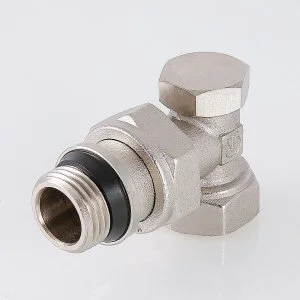 ᐉ Клапан настроечный радиаторный 1/2" вн-нар VALTEC угловой / Регулирующий вентиль на обратку для подключения радиатора отопления, VT.019.NR.04 ✔️ фото | ⏩ Pro-Greem