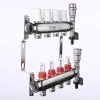 ᐉ Коллектор 7 выходов 3/4" НЕРЖ с регул. клапанами, расходомерами VALTEC 90 С, 9 бар, 1" / Распределительная гребенка для теплого пола, радиаторов VTc.589.EMNX.0607 ✅ фото | VALTEC ⭐ Pro-Greem