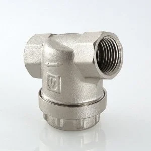 ᐉ Фильтр универсальный сетчатый 3/4" ВР VALTEC с сеткой 300 мкм, латунный никелированный, 16 бар / Грязевик грубой очистки воды ДУ20 со сливной пробкой ✔️ фото | ⏩ Pro-Greem