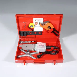 ᐉ Сварочный аппарат для полипропиленовых труб 20-40 мм, 1200 Вт VALTEC / Комплект оборудования для сварки пластика: паяльник, набор насадок, ножницы ✔️ фото | ⏩ Pro-Greem