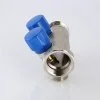 ᐉ Коллектор с регул. вентилями 1"x 4 выхода 3/4" Евроконус VALTEC латунный, с красными и синими ручками / Распределительная гребенка для воды VTc.560.NE.060504 ✅ фото | VALTEC ⭐ Pro-Greem