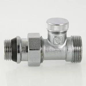 ᐉ Клапан настроечный радиаторный 1/2" x 3/4" Евроконус прямой VALTEC / Регулирующий вентиль с полусгоном на обратку для подключения радиатора отопления ✔️ фото | ⏩ Pro-Greem