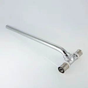 ᐉ Пресс-тройник 20х15х16 мм с хром. трубкой 30 см радиаторный VALTEC, правый латунный для подключения радиатора к металлопластиковым трубам 16-20(2,0) ✔️ фото | ⏩ Pro-Greem