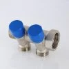 ᐉ Коллектор с регул. вентилями 1"x 4 выхода 3/4" Евроконус VALTEC латунный, с красными и синими ручками / Распределительная гребенка для воды VTc.560.NE.060504 ✅ фото | VALTEC ⭐ Pro-Greem