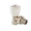 Клапан радиаторный угловой 3/4" вн.-нар. Kvs 2-9,3 VALTEC ручной / Компактный регулирующий вентиль ДУ 20 для радиатора отопления с полусгоном