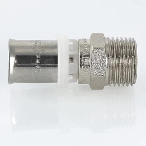 ᐉ Пресс-фитинг 20 мм х 1/2" н.р. для труб из металлопластика и сшитого полиэтилена 20(2,0) VALTEC / Прямое пресс-соединение под наружную резьбу ✔️ фото | ⏩ Pro-Greem